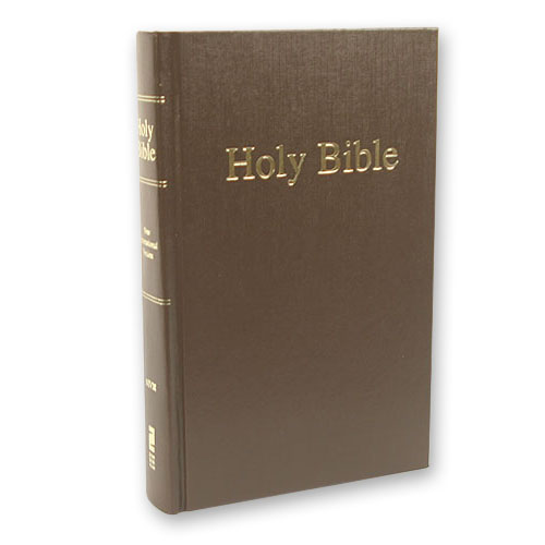 NIV Bible - Brown Hardcover