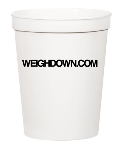 Weigh Down Plastic Cup